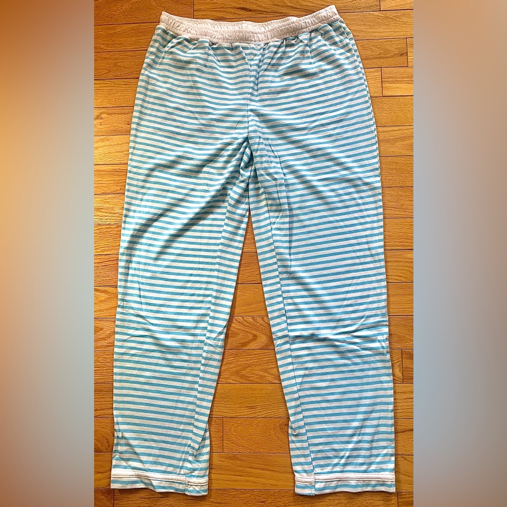 Sonoma Blue and White Striped Pants